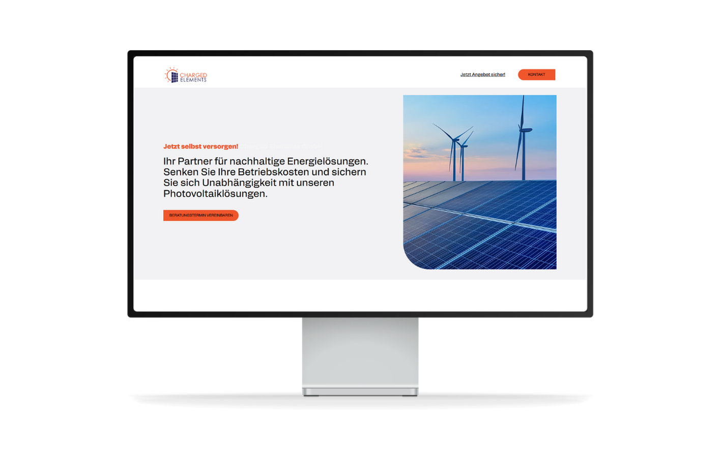 Charged Elements Photovoltaik Website