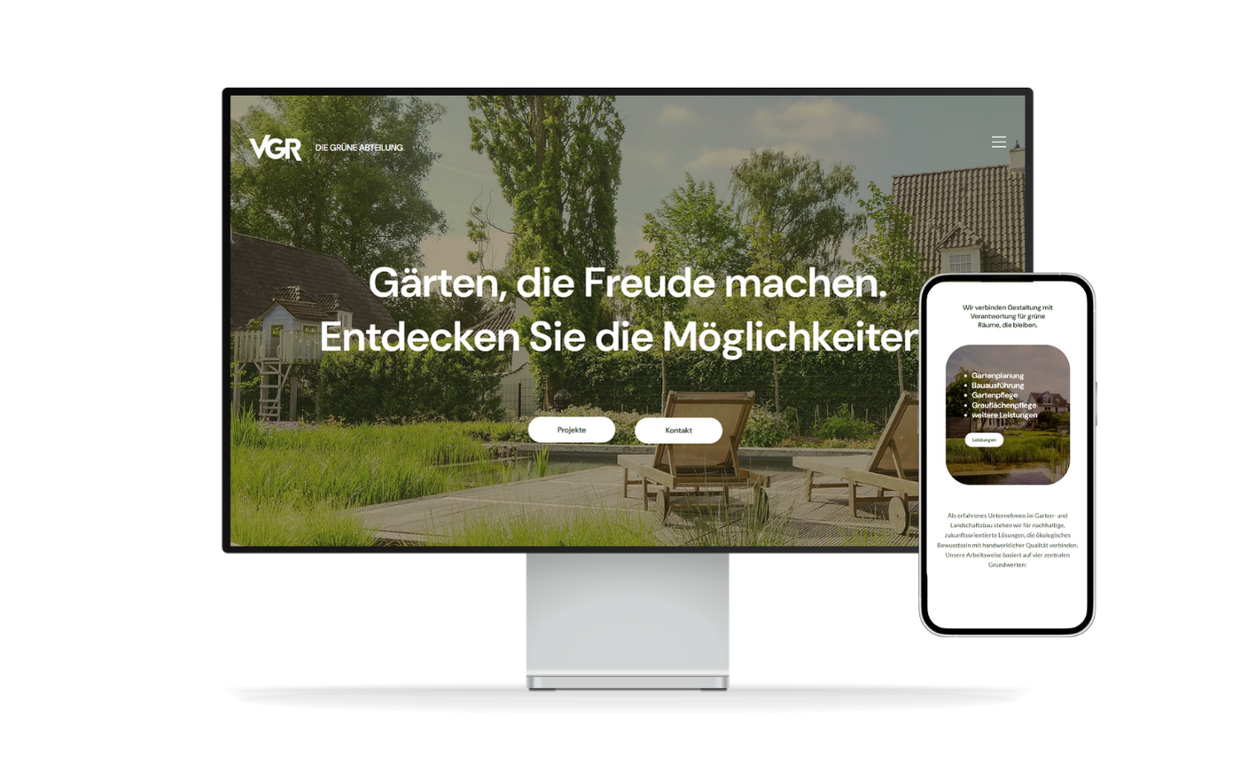 VGR Garten- und Landschaftsbau Website